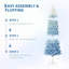 Arbres de Noël artificiels minces 6 pi-982957435