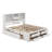 Queen Size Platform Bed With Drawers-566360459