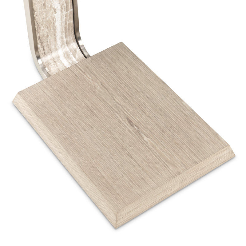 Lotus Bay C-Shaped Accent Table - Sand