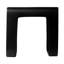 Tabouret de salle de bain/douche ALFI ABST99BM en résine noire mate.