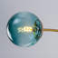 Plafonnier encastré globe en verre bleu marine-1766084291