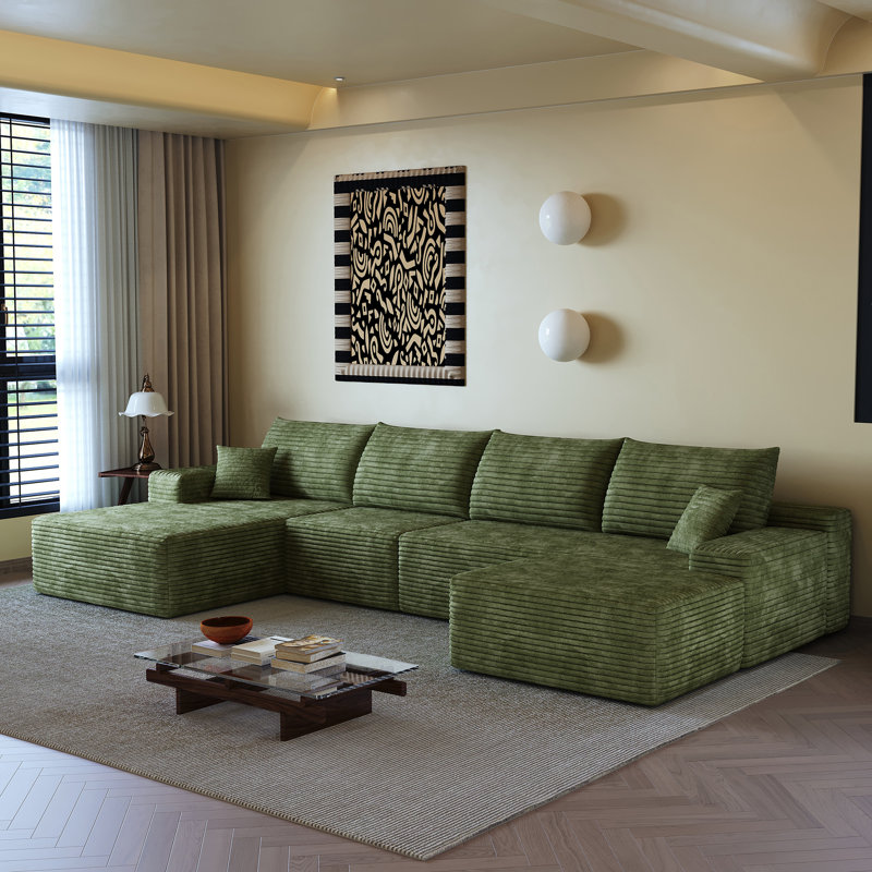 Cloud Sectional Sofa, 37.8" H x 135" W x 69.7" D