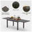 Apolonija Extendable Metal Dining Table-1911355023-1911355017