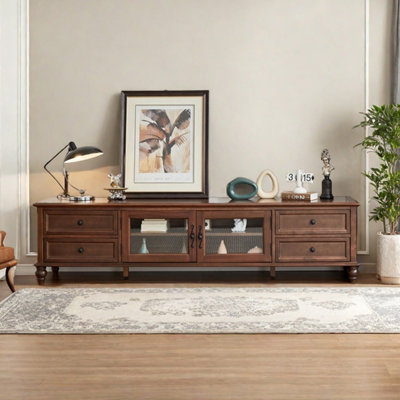 American style solid wood furniture TV cabinet