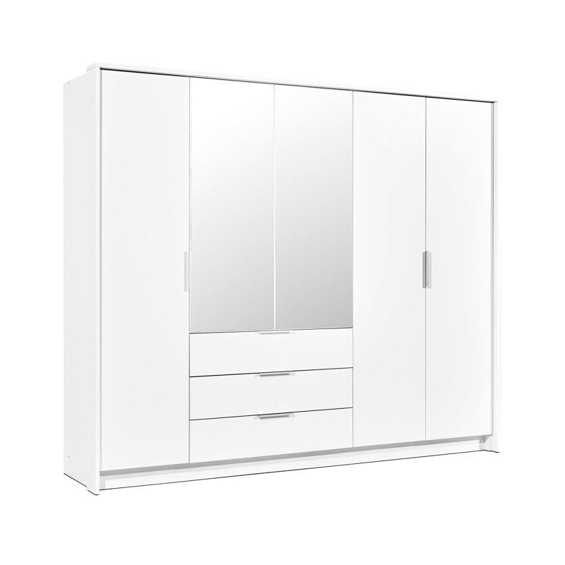 Manufactured Wood Wardrobe, White