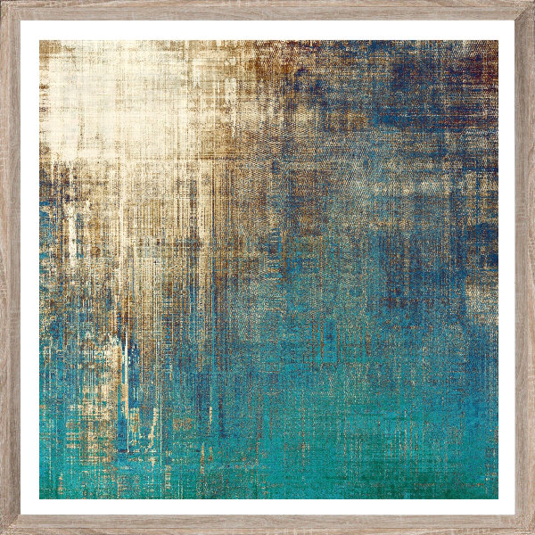 Textured Abstract 2 - Single Picture Frame Print, 202.692 cm H x 202.692 cm W, Bevelled Wood Effect