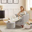 Fauteuil demi-tonneau avec repose-pieds Hintz-1679393711