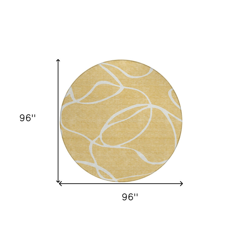 Tapis rond 8 po