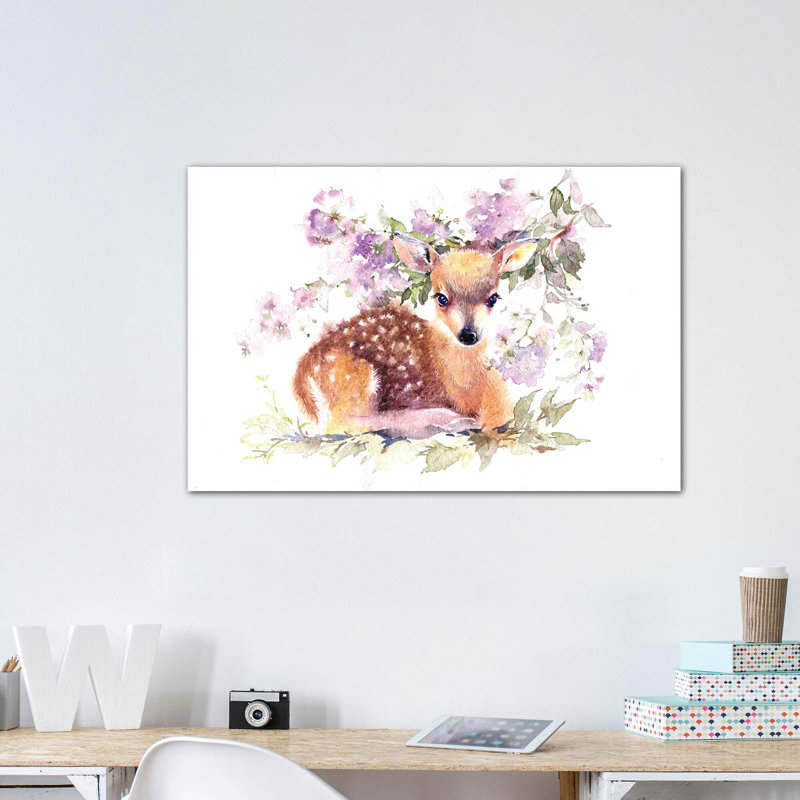 Fauve en fleurs par Marina Ignatova - reproduction, Toile tendue, Pas de tapis, H 32 po x l 48 po x 1,5 po