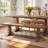 Vienna Reclaimed Pine Wood Dining Bench-119606529