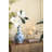 7.9X4 Gold Rabbit Pillar Candle Holder With Clear Glass Hurricane Shade