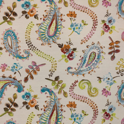 Tissu motif cachemire aquarelle Suite