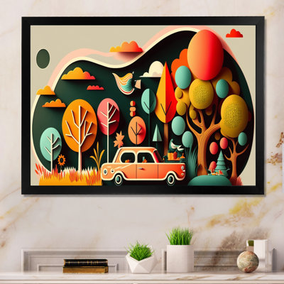" Futuristic Cityscape With Trees II "