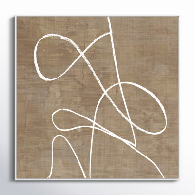 Swooping Lines - Floater Frame Painting on Canvas