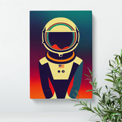 Astronaut Pop Art No.8 - Wrapped Canvas
