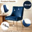 Velvet Upholstered Side Chair With Silver Legs-5490005-58014390