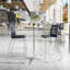 Tabouret de bar empilable avec dossier ventilé et repose-pieds intégré-112818890-112818891-112818894