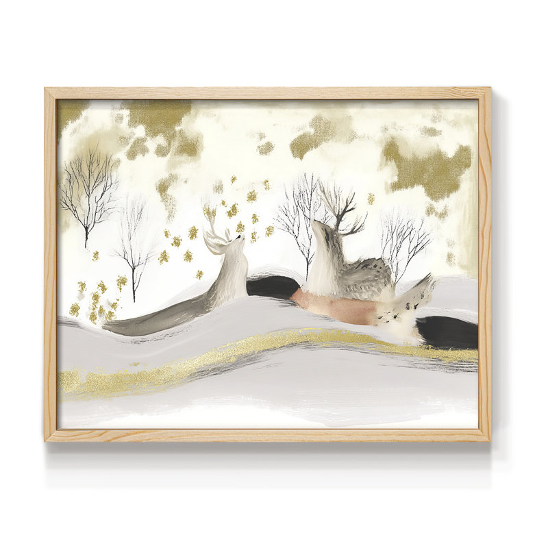 Chirstmas Art-CDLXXI -Framed Print - Restickable, H 8 po x l 10 po, Naturel