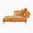  Kenner 125" Modern & Contemporary 2-Piece Sectional - Chenille Sectional, Customizable Seat Depth, Chaise for Lounging-847719360-847719361