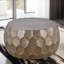Table basse ronde en aluminium 32 po