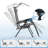 Zero Gravity Chair, Folding Recliner Outdoor Patio Lounge Chair With Adjustable Sunshade and Cup Holder Tray-576054152