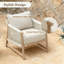 Fauteuil d'extérieur tissé à la corde