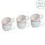 Nicola Spring - Hand-Printed Cappuccino Cups - 250ml-55856780