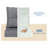 Grey Waterproof Deep Seat Patio Cushions with High-Density Foam and PE Backing