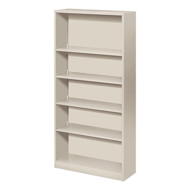 Brigade Standard Bookcase, 71" H x 34.5" W x 12.63" D, Gray