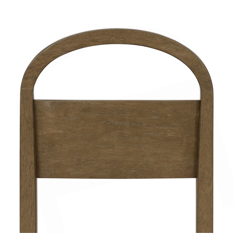 Wood Arch Back Chair - Cocoa/ White Sand (Set Of 2), Brown