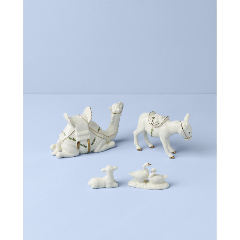 Lenox Holiday Mini Nativity Animals 4-Piece Set