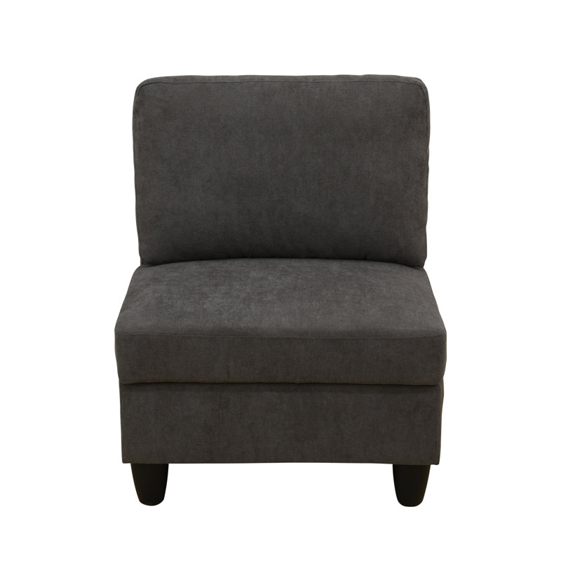 Trefann Upholstered Accent Chair, Brown Fabric