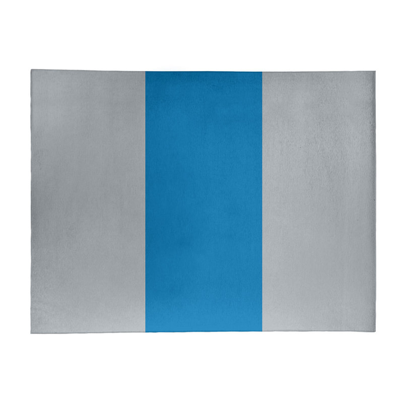 Tapis zone grise à rayures de football de détroit, Rectangle 9 pi x 12 pi