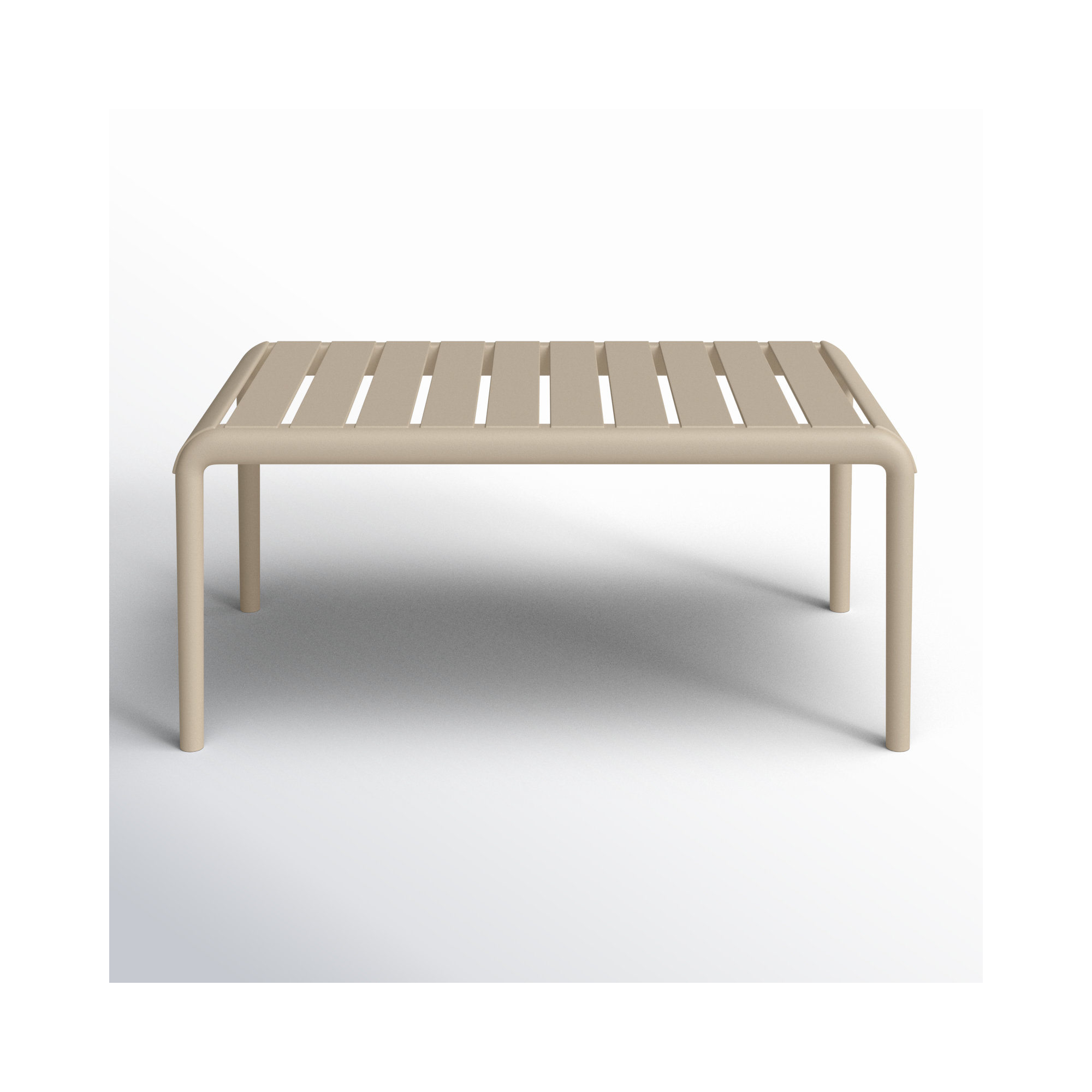 Paris 35'' Outdoor Coffee Table, Taupe