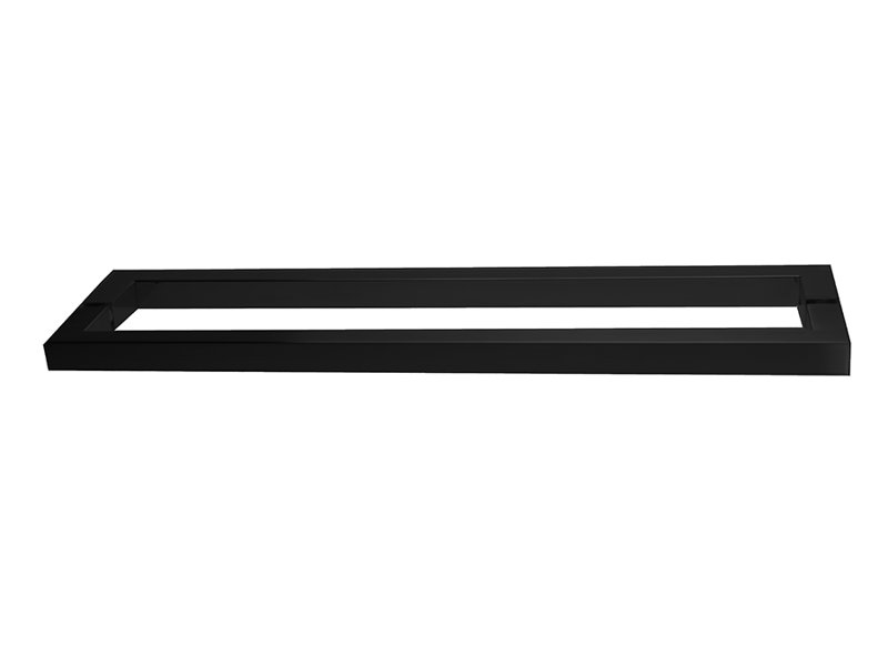 Shower Door Pull, 0.79" H x 18.5" W x 2.56" D, Satin Black
