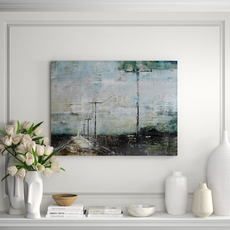 Lonesome Traveler Painting by Sofia Fox, 32" H x 40" W, Outdoor