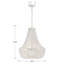 Lustre blanc mat 6 lumières Corinne