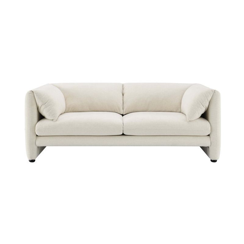 Causeuse luxueuse Boucle avec coussins moelleux, combinant un design classique et contemporain pour un confort ultime et polyvalent dans tout espace de vie.