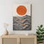 Œuvre minimaliste du soleil japonais, images de salon, impression sur toile encadrée, impression numérique-126030721-126030715