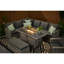 Rosen 9 Seater Corner Sofa Set With Fire-pit Dining Table With Storage Box And Armchair& Rain Cover-1869940697