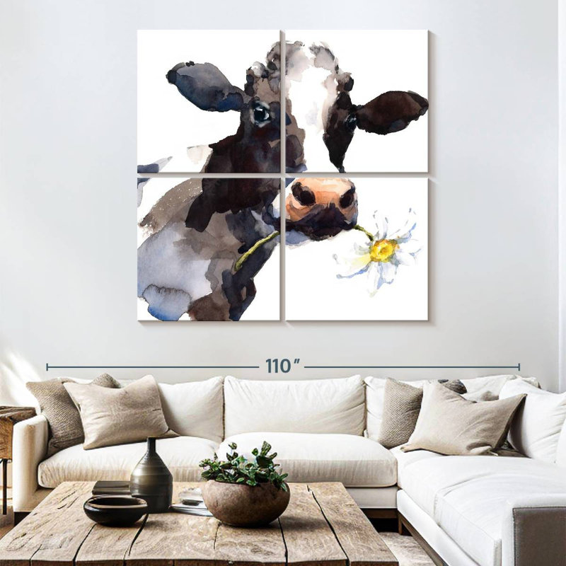 Brampt Daisy Cow, 74" H x 74" W
