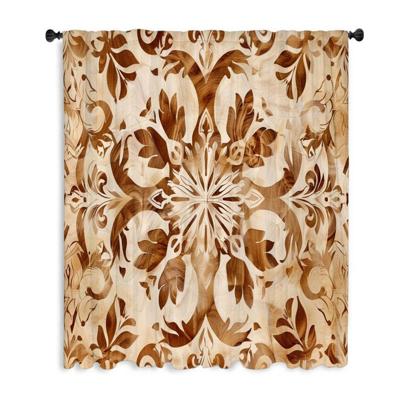Sujatha Sheer Curtain Single Panel, 53'' W x 87'' L