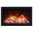 25.25'' W Black Electric Fireplace