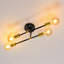 Modern 4-Light 51Cm Black Flush Mount Ceiling Light