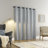 Sun Zero Aldwin Slub Texture Magnetic Closure 100% Blackout Grommet Curtain Panel-110987437-110987439