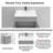 24'' Bathroom Vanity Sink Base Cabinet in Light Gray Shaker