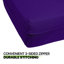 Housse pour canapé-lit réversible en tissu de polyester réversible avec fermeture à glissière 3 côtés-96484508-87758522