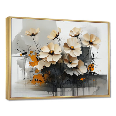Fleurs de Jacinnyn Golden Zinnias, beauté dépliée III - Zinnias, art mural