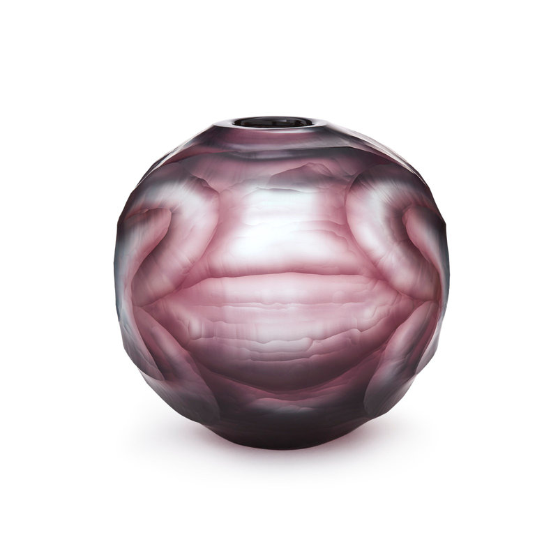 Planeta Glass Table Vase, Lilac, Small