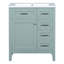 Meuble-lavabo 30 po - Armoire avec vis et tiroir moderne-344943308